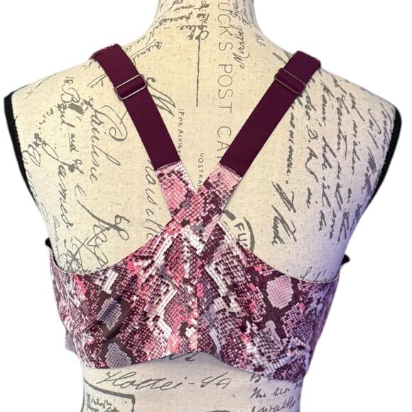 Victoria's Secret Sport Maroon Pink Underwire Sports Bra Size 38D - Picture 3 of 3